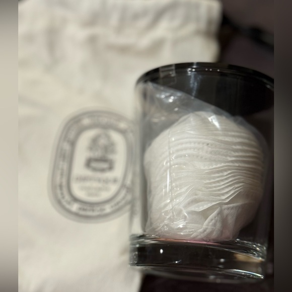 Diptyque Beauty Vanity Shelfie Companion Glass Jar With Lid, Cotton & Dust bag - Picture 3 of 3